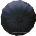 Black Pongee Straight Umbrella (JYSU-26)